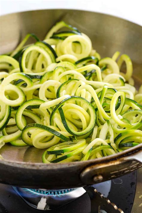Don't add the noodles until the water has come to a rolling boil, or they'll end up getting soggy and mushy. How to Make Zucchini Noodles (Zoodles) - Jessica Gavin