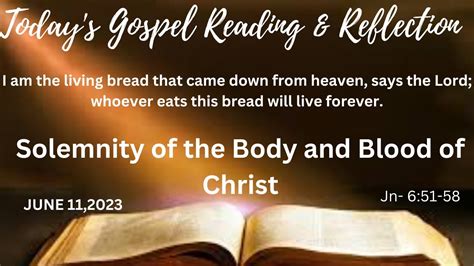 Daily Gospel Reflection The Word Today Today S Gospel Reading
