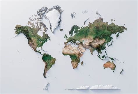 World Satellite Etsy In 2021 Relief Map World Map Art