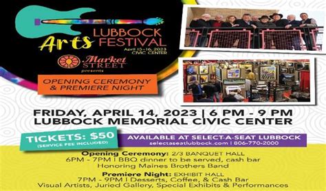45th Annual Lubbock Arts Festival Opening Ceremony And Premiere Night