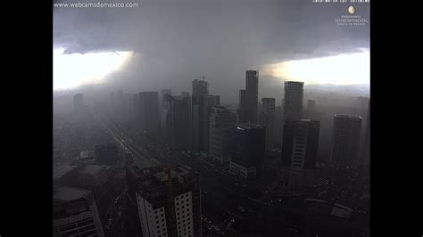 Llegaron las lluvias a santa fe y se extenderán durante toda la semana. Impresionante tormenta en Santa Fe, Ciudad de México, 16 ...