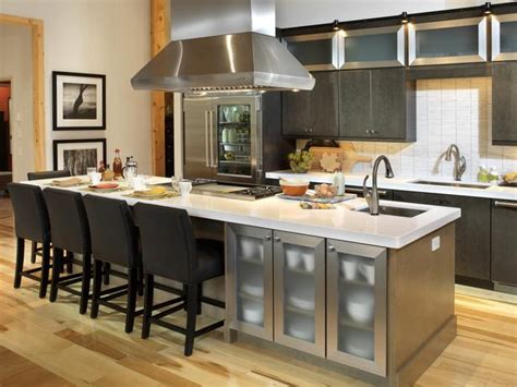 Choosing a kitchen island with seating using bar stools or chairs comes down to personal think about how you envisioned yourself using the kitchen island. Kitchen Islands With Seating: Pictures & Ideas From HGTV | Kitchen Ideas & Design with Cabinets ...