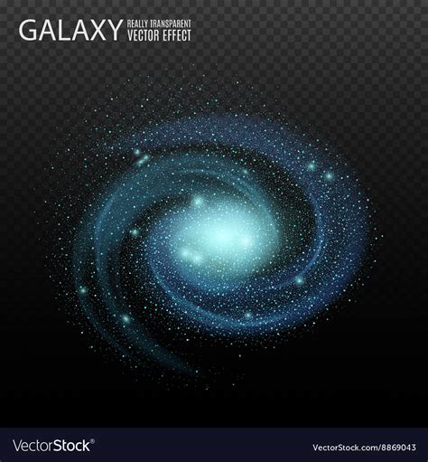 Galaxy Really Transparent Galaxy Effect Royalty Free Vector