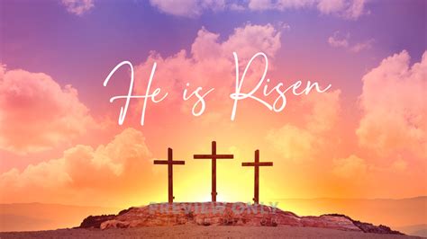 Easter Sunday He Is Risen Title Graphics Life Scribe Media