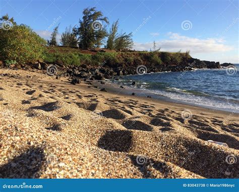 Glass Beach In Hanapepe On Kauai Island Hawaii Stock Photo Image Of