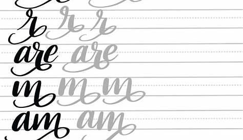 lettering free printable