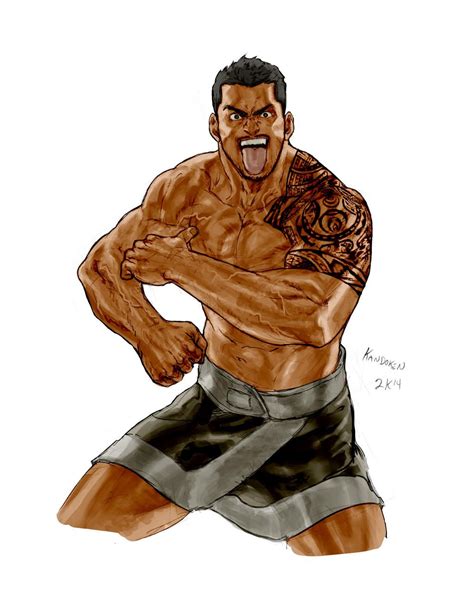 Samoan Wrestler Commish By Kandoken On Deviantart Character Portraits