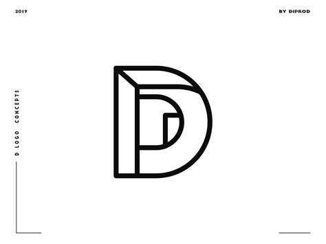 Letter D Logo Design Concept 05 By Diprod Portfolio Book Cool