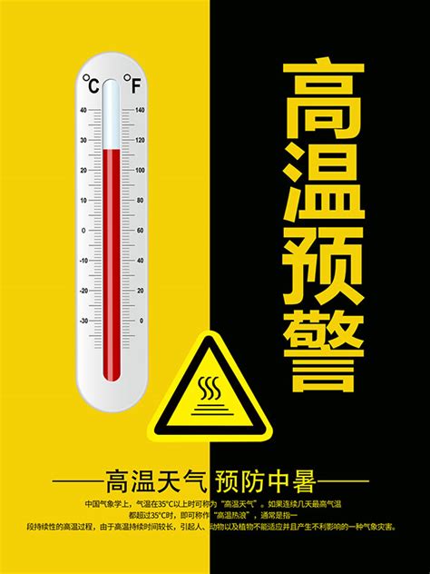 高温预警海报_素材中国sccnn.com