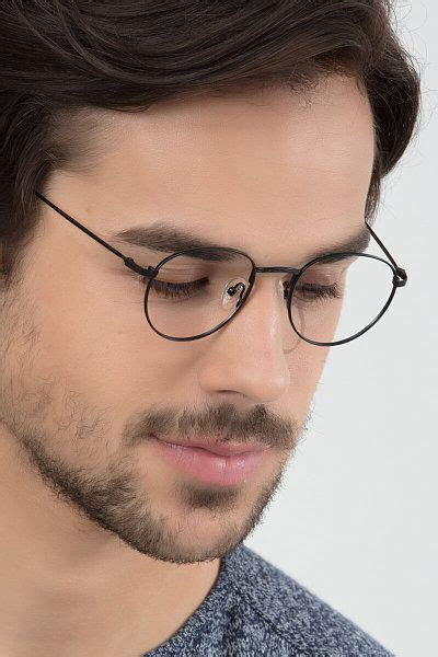 epilogue oval black frame eyeglasses eyebuydirect in 2020 mens glasses frames eyeglasses