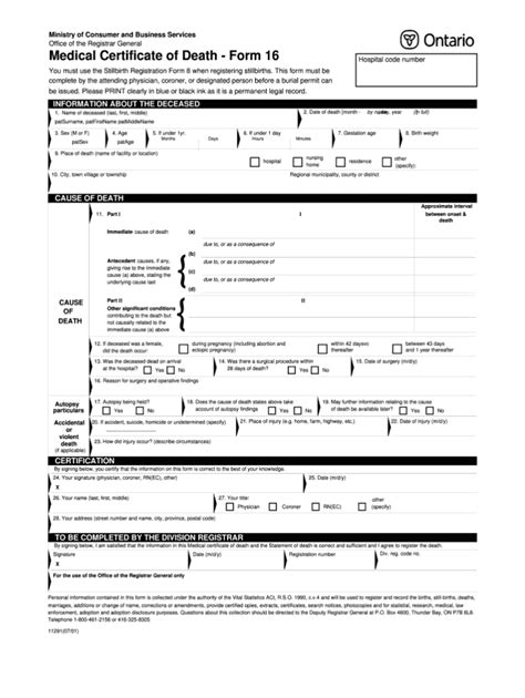Death Form Fill Online Printable Fillable Blank Pdffiller In