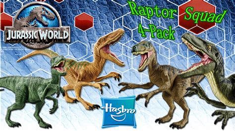 Jurassic World Toys Titan Raptor Squad 4 Pack Target Exclusive Review Youtube