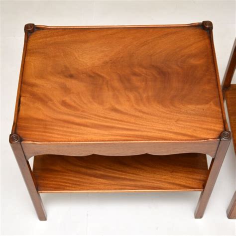 Pair Of Antique Mahogany Side Tables Marylebone Antiques