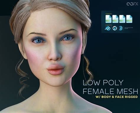 3d Model Sexy Girl Rigged Vr Ar Low Poly Cgtrader