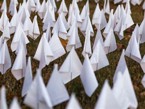 More Than 600000 White Flags On The National Mall Honor Lives Lost To