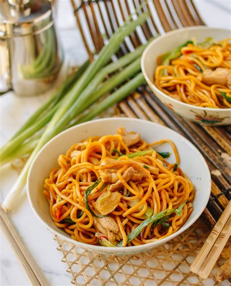Hokkien Noodles With Chicken Ginger And Scallion The Woks Of Life