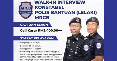 Syarikat cimb di malaysia telah mempelawa rakyat malaysia untuk memohon jawatan kosong polis bantuan bagi mereka yang minat serta ingin menceburi dalam bidang ini. JAWATAN KOSONG POLIS BANTUAN / PDRM ( LELAKI ...