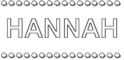 blog de biologia coloring page first name hannah