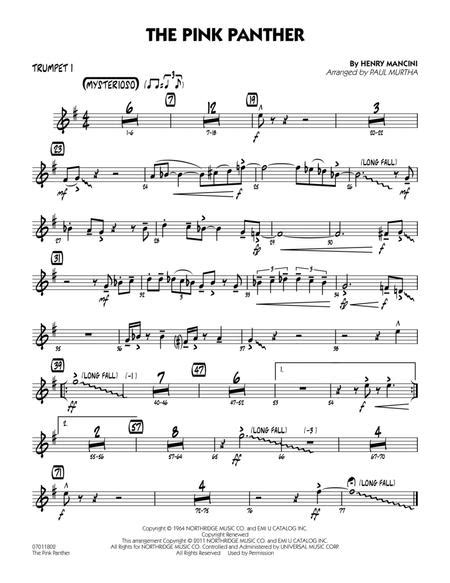 Download The Pink Panther Trumpet 1 Sheet Music By Henry Mancini
