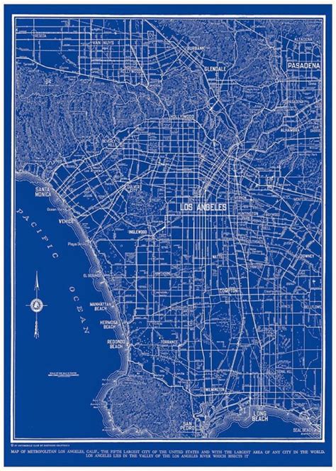 Los Angeles Los Angeles Map Street Map Los Angeles Street