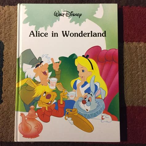 Walt Disney Alice In Wonderland 1986 Hardcover Twin