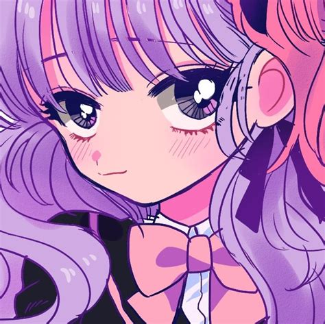 Purple Anime Girl Aesthetic