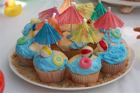Pool Party Cupcakes Cupcake Party Beach Cakes Party Cakes