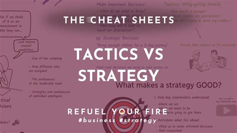 What Is The Difference Between Tactics And Strategy Youtube