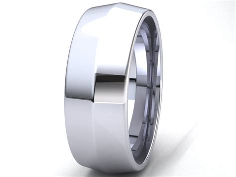 The ring comes complete with a richdiamonds presentation. Comfort Fit Knife Edge Band Ring Mens Womens 3mm 4mm 5mm ...