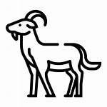 Goat Icon Animal Zoo Geit Domestic Pictogram