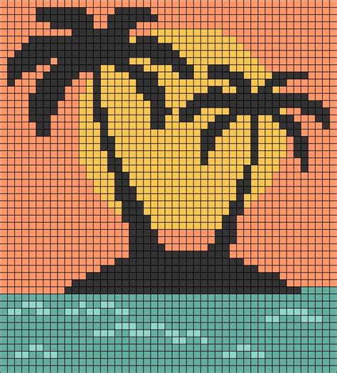 Pixel Art Grid Pattern