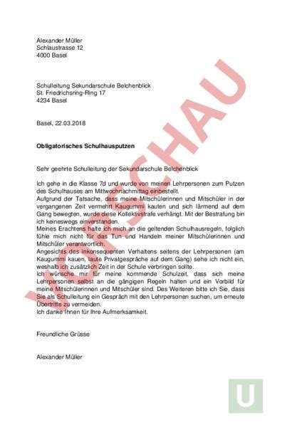 Maybe you would like to learn more about one of these? Musterbrief An Schulleitung