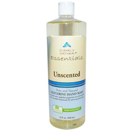 Unscented, aloe & vitamin e. Clearly Natural Liquid Glycerine Hand Soap Refill ...