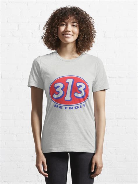 Detroit 313 Oval T Shirt For Sale By Davidkyte Redbubble Detroit T Shirts 313 T Shirts