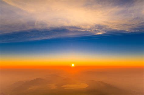 Sunset View From The Top Of Mountain 5k Hd Nature 4k Wallpapers