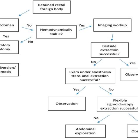 Management Algorithm Of Retained Rectal Foreign Body Download Scientific Diagram