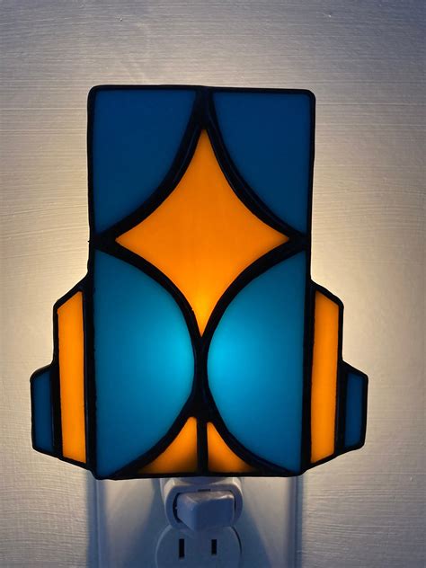Excited To Share The Latest Addition To My Etsy Shop Art Deco Stained Glass Night Light Sconce