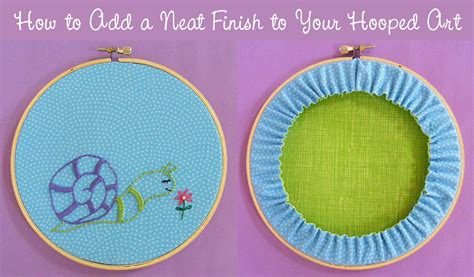 How To Hide The Messy Back Of Your Hooped Embroidery Embroidery