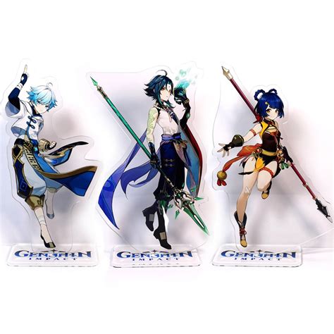 Each of these six available characters can be an asset to any team. Genshin Impact characters Chongyun Xiao XiangLing acrylic ...