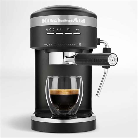 Kitchenaid Matte Black Semi Automatic Espresso Machine Maker Reviews
