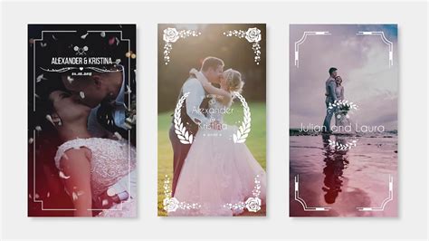 Stylish 3d texts and logos. Wedding Instagram Stories 22991559 Videohive - Free ...