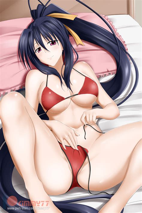 Rule 34 1girls Akeno Himejima Big Breasts Breasts Collarbone Female