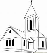 Church Coloring Perfect Colouring Coloringpages101 Printable Inside Churches Template Pdf sketch template