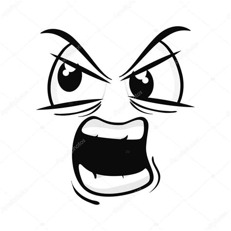Angry Face Cartoon Drawing at GetDrawings | Free download