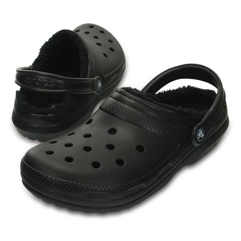 Discounted shoes, clothing, accessories and more at 6pm.com! Crocs Crocs Classic Lined Black / Black (UX3) 203591-060 ...