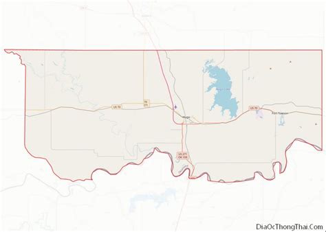 Map Of Choctaw County Oklahoma