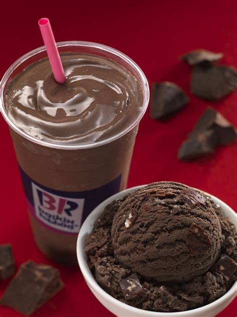 This is updated regularly and contains a selection of ice cream flavors, as well as sundaes, shakes, drinks and everything else you can find at this popular ice cream. Baskin-Robbins Brings Back 'Superfudge Truffle' Flavor