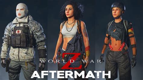 World War Z Aftermath All New Characters Outfits No Commentary