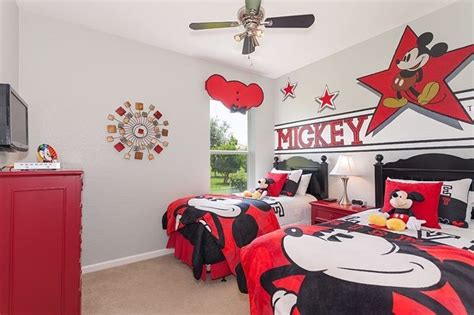 Mickey mouse cartoon bedding set. Mickey! | Mickey mouse bedroom, Mickey mouse room decor ...