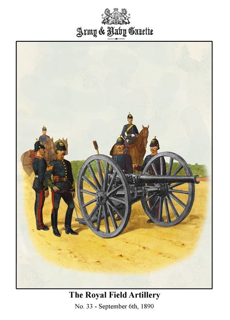 British; Royal Field Artillery, c.1888 by R.Simkin | British army uniform, British army, British ...